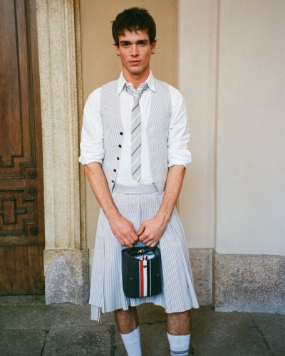 Thom Browne Men’s Spring 2027 - Stills, Retouche photo créative mode luxe - 8 - © SHERIFF • PROJECTS