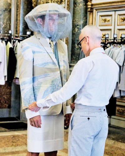 Thom Browne Men’s Spring 2027 - Stills, Retouche photo créative mode luxe - 1 - © SHERIFF • PROJECTS