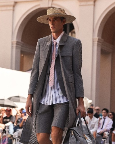 Thom Browne Men’s Spring 2027 - Stills, Retouche photo créative mode luxe - 27 - © SHERIFF • PROJECTS